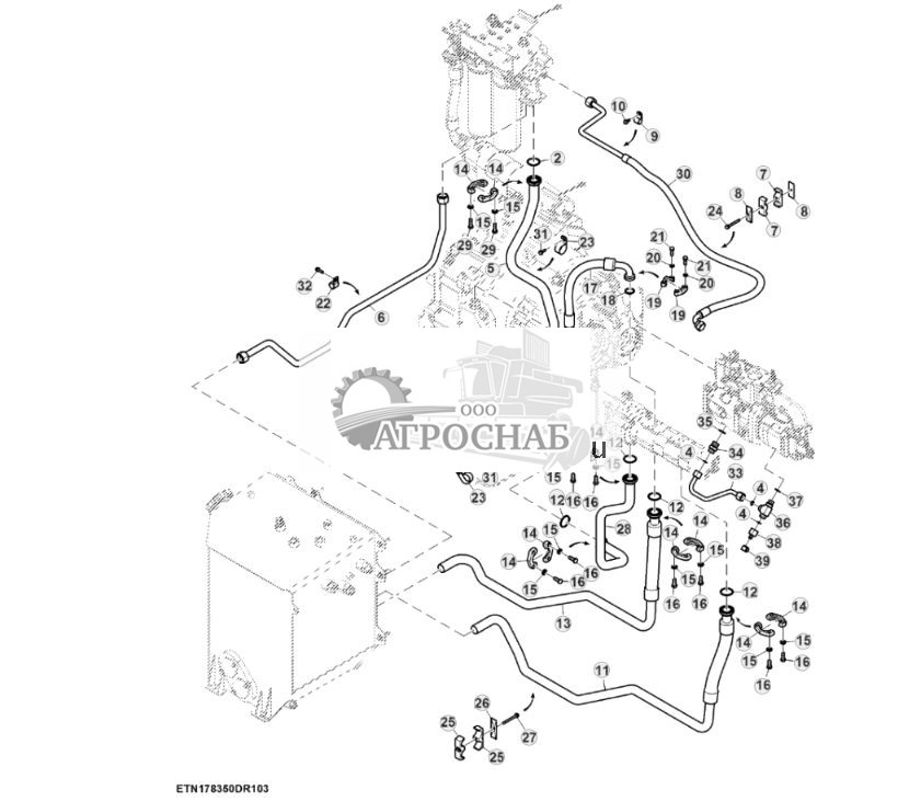 Гидравлические линии, высокий расход, без PTO, мост с двухступенчатым редуктором (33) (804101 - 805438) - ST903326 673.jpg